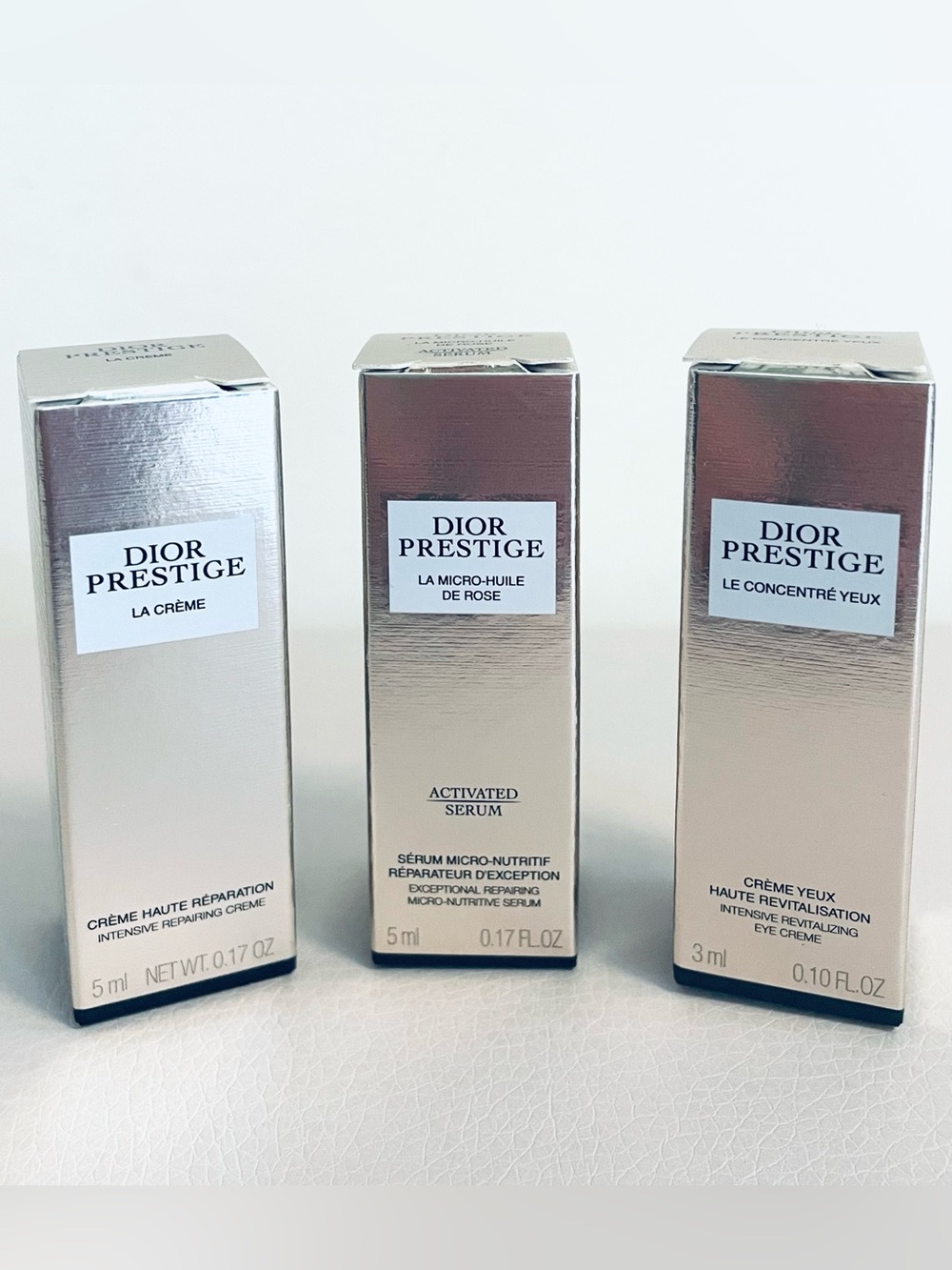Dior Prestige skincare samples set, Value over $200